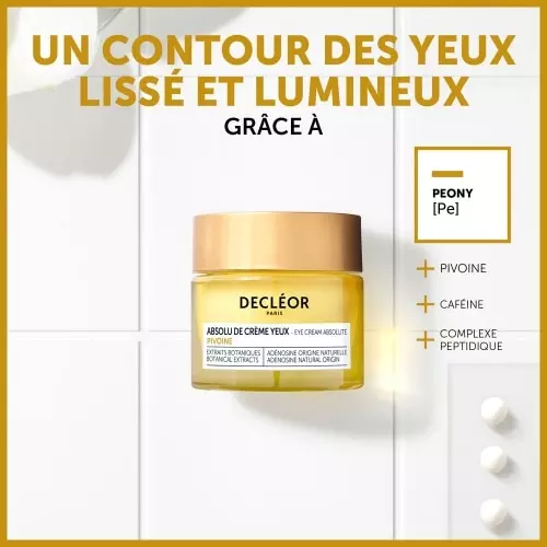 ABSOLU DE CREME YEUX PIVOINE Crème Contour des Yeux Anti-Rides Decl_or-Magnolia_Blanc-3395019909206-Ingredient-4