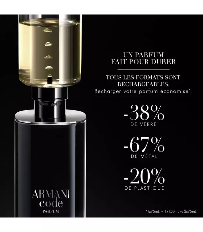 ARMANI CODE HOMME Refillable Perfume Spray - Armani Code - PERFUMES MEN -  
