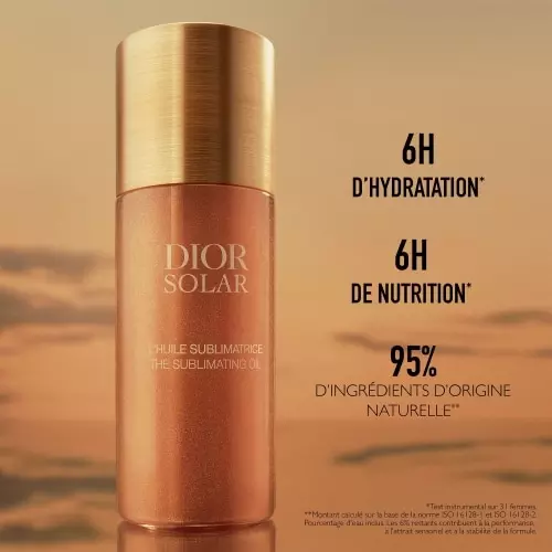 DIOR SOLAR Sublimating Oil Body, face and hair oil - radiance perfecting oil Dior Solar board benefices oil.jpg