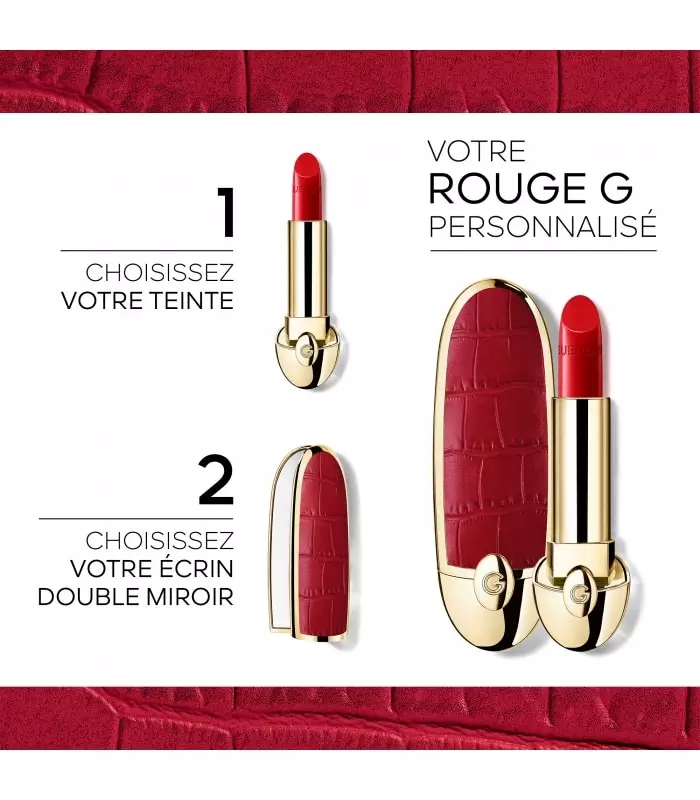 Écrin à Bijou Ancien CANALE PARIS - Cuir Rouge - Style Victorian - Occasion