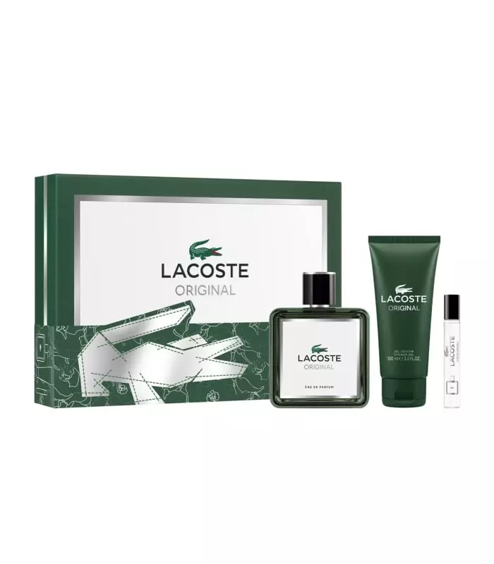 ORIGINAL Coffret Eau de Parfum + vapo de voyage + gel douche Lacoste