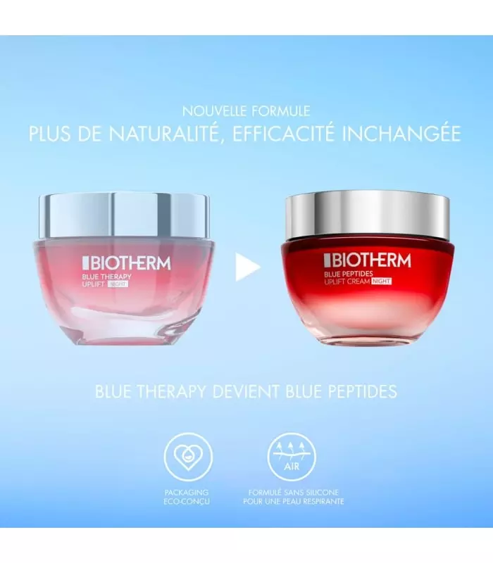 BLUE PEPTIDES Crème De Nuit anti-âge et fermeté BIOTHERM - Crème de nuit - SOIN VISAGE - Parfumdo