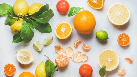 agrumes : orange citron mandarine