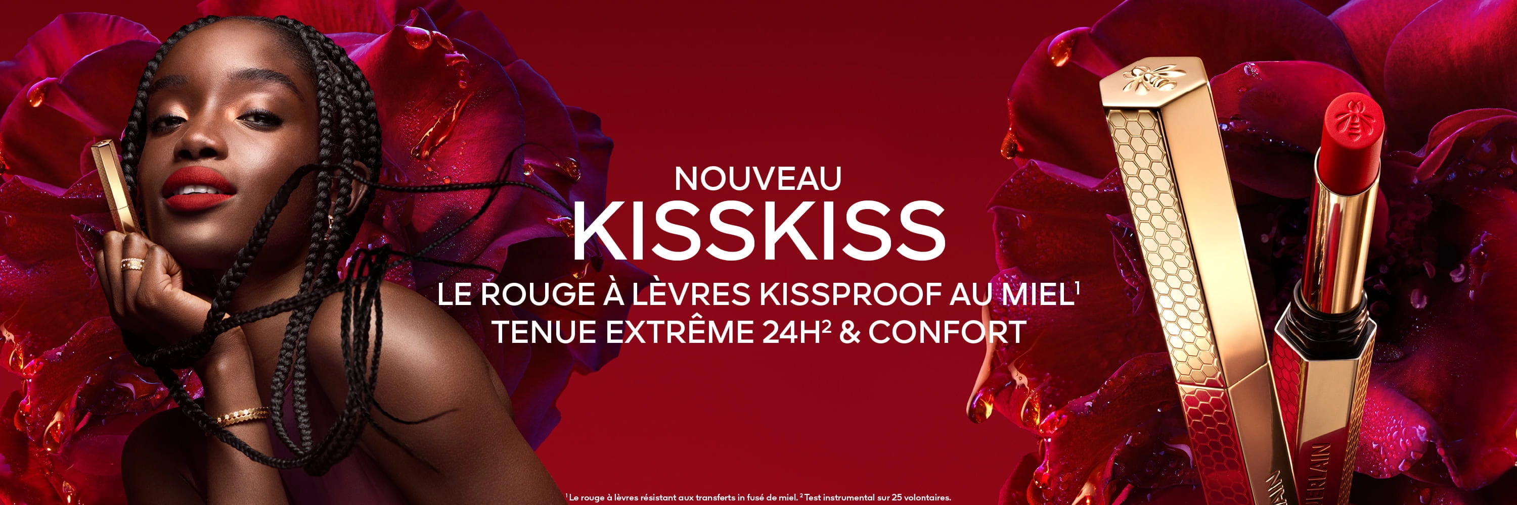 Guerlain KISSKISS Le Rouge à Lèvres Intense Au Miel
